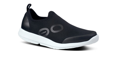 Zapatilla de mujer OOFOS OOmg Sport Negro Blanco