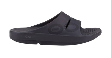 Sandalia Unisex OOFOS Recovery Ooahh Sport Negro Mate